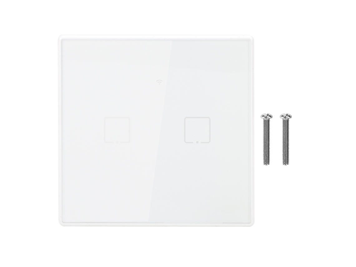 Laxiscreed Interruptor De Luz Wifi Inteligente 2 Canais Compatível Com Google Home E Alexa