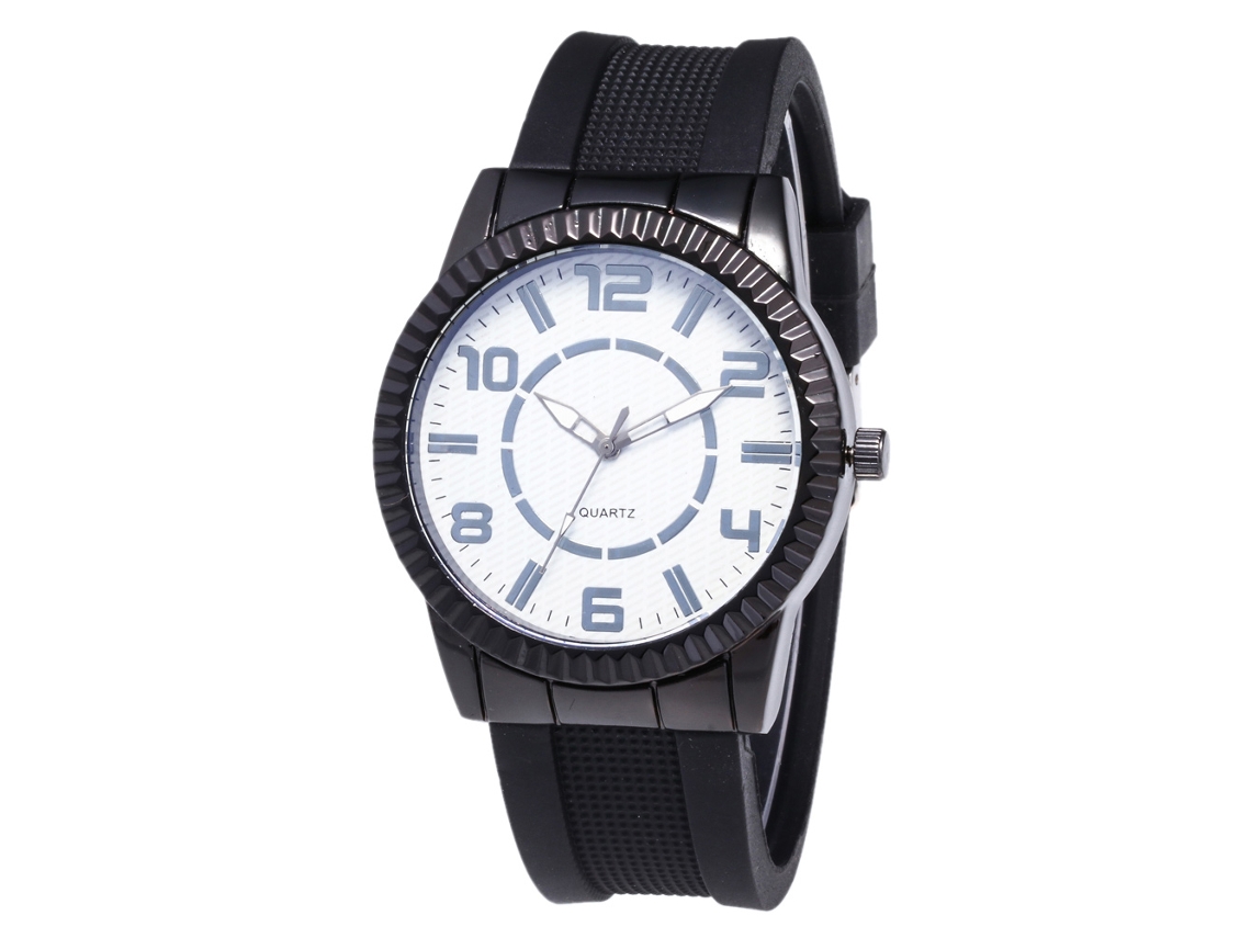 Relógio de quartzo casual unissex Zhoulianfa com pulseira de silicone Zlf0456-d