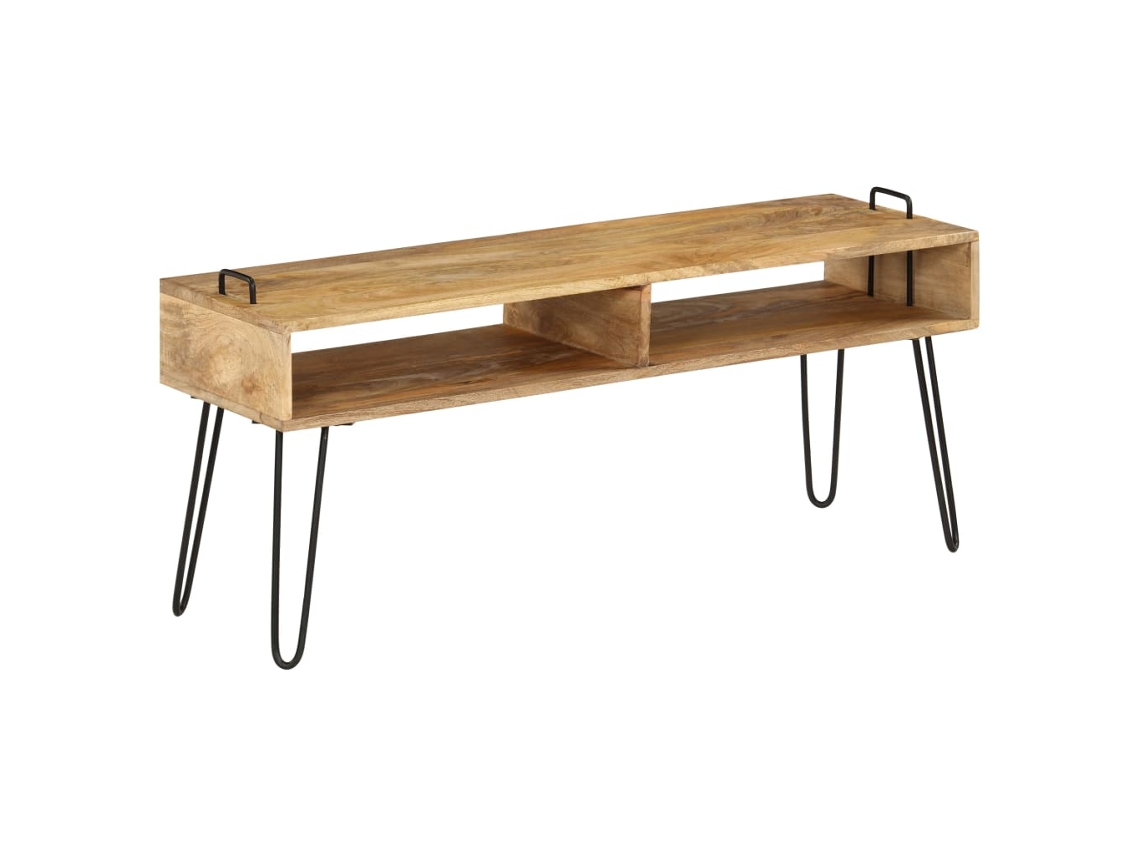 Vidaxl Móvel De Tv Madeira De Mangueira Maciça 110x35x45 Cm