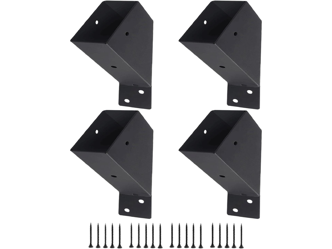 Suporte De Canto Reforçado Para Pérgola, Conector De Viga De Madeira