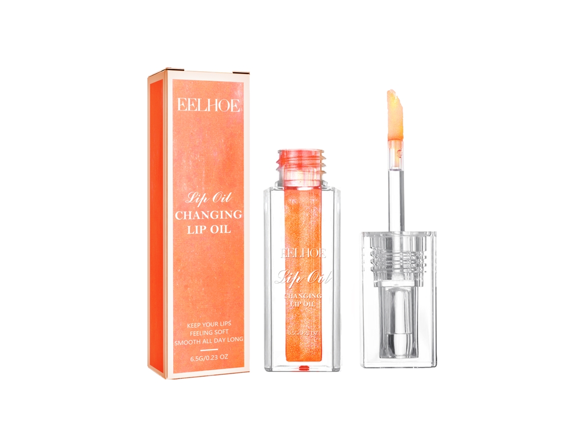 Óleo Labial LAXISCREED com Cor Laranja Natural para Lábios Hidratados e Brilhantes