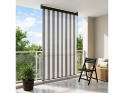 Vidaxl Estores De Rolo Antracite E Branco 160 X 250 Cm