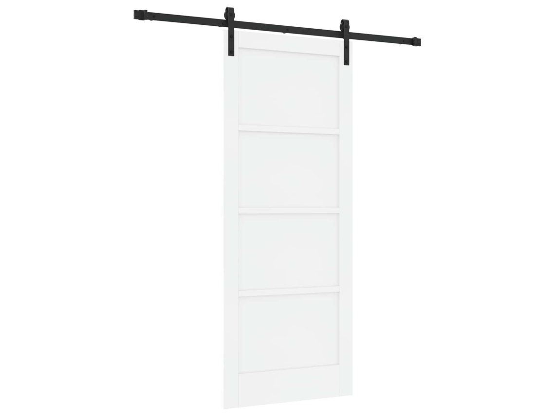 Porta Deslizante Branco e Preto 83 X 202 Cm MAISON EXCLUSIVE
