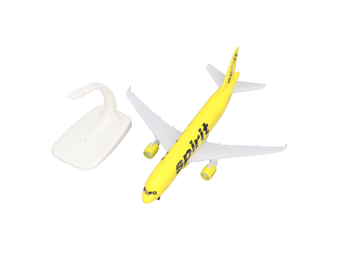 Primerox modelo de Avião 320 de Liga Alta Simulação com Base de Exibição Amarelo Branco