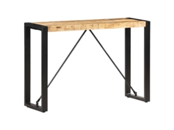 Vidaxl Mesa Consola 110x35x76 Cm Madeira De Mangueira Maciça