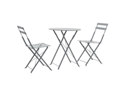 Bistro Set, Bistro Sets Vidaxl Cinzeto Aço (n/a)