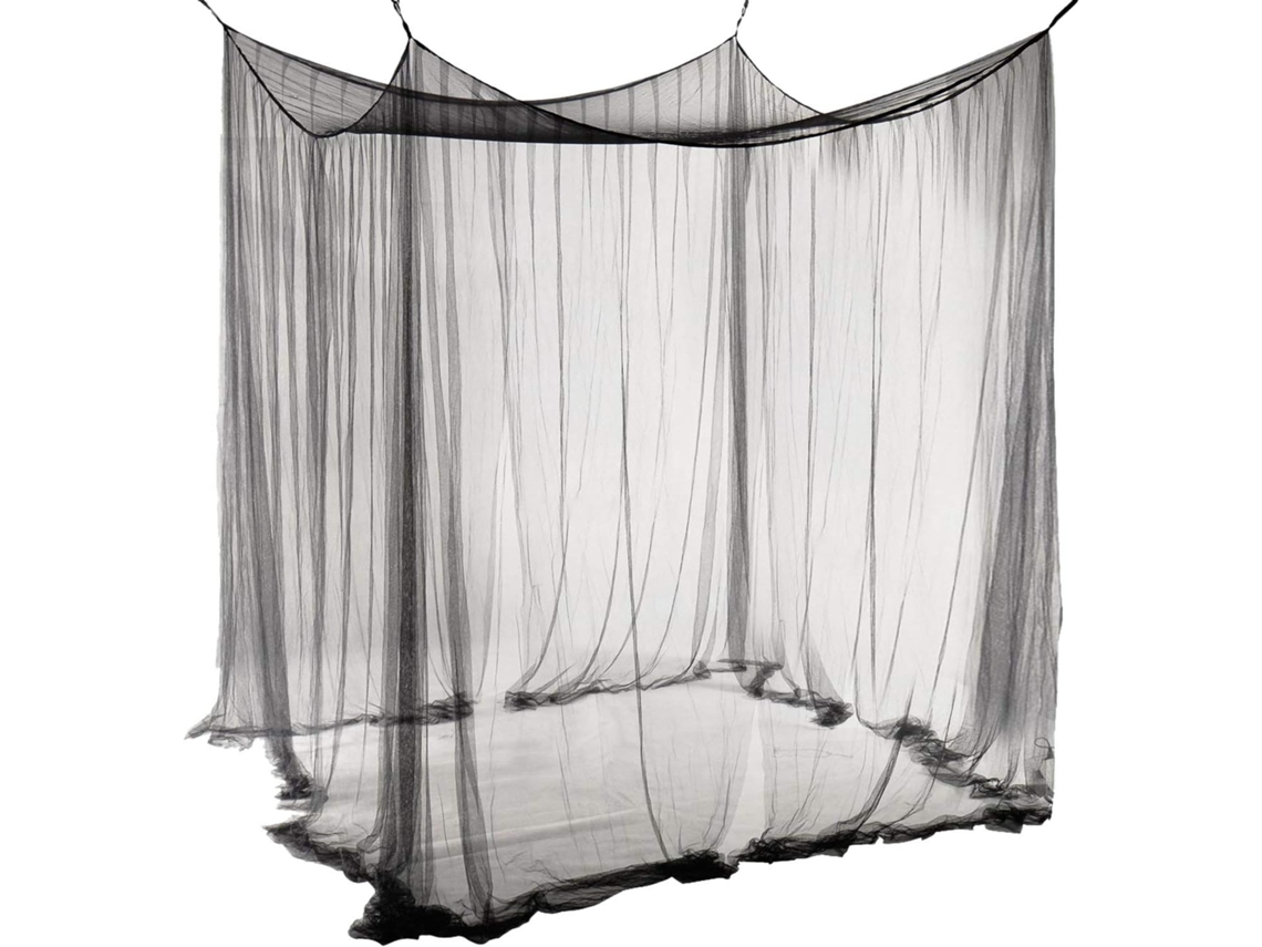 Mosquiteiro duplo para cama com 4 postes BRILVIBERA (74x82x94 polegadas)
