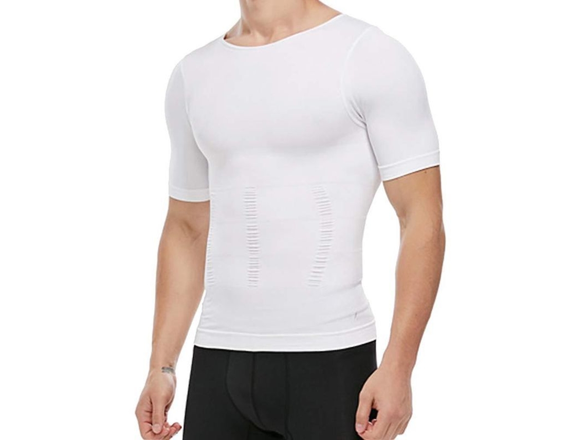 2026 camisa Compresión Hombre Moldeadora Abdominal Slimming Top Deportiva Invisible Forma Cuerpo
