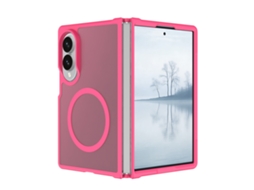 Capa Magnética Para Samsung Galaxy Z Fold8, Capa Protetora Fosca Resistente A Quedas Digitallab (rosa Vermelha)