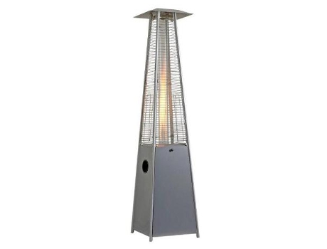 Talox estufa exterior inox a gas piramidal
