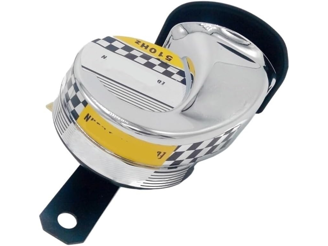Haut-parleur Radio Moto Dc12v Universel 510hz Haute Fréquence Chrome Cyclomoteur Scooter Atv Go Kart Dirt