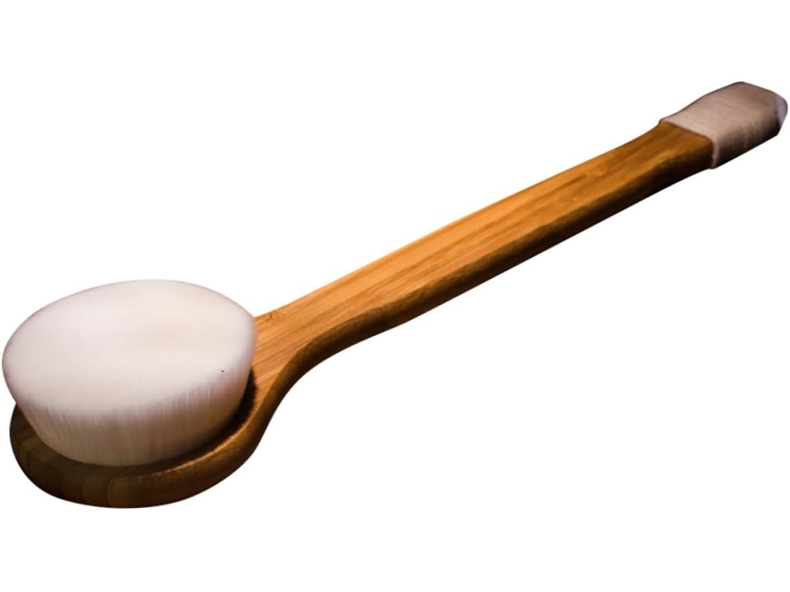 Escova De Banho Beaupretty Com Cabo Longo De Microfibra, Escova Corporal Macia Para Massagem E Limpeza Profunda