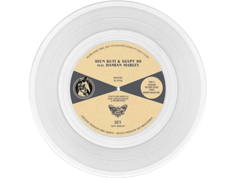Seun Kuti Egypt 80 • Damian Marley - Dey 7 Vinil Transparente Edição Limitada 45rpm