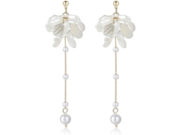 2026 3pcs Pendientes Longos com Flores para Mulheres de Design Pendente de Flor de Cerejeira