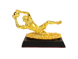 Business troféu de Goleiro de Futebol em Resina Decoração para Estante Prêmio de Futebol Adorno Casa