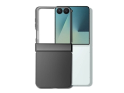 Avizar Capa Soft-touch Para Galaxy Z Flip 7 Com Dobradiça Reforçada Preto