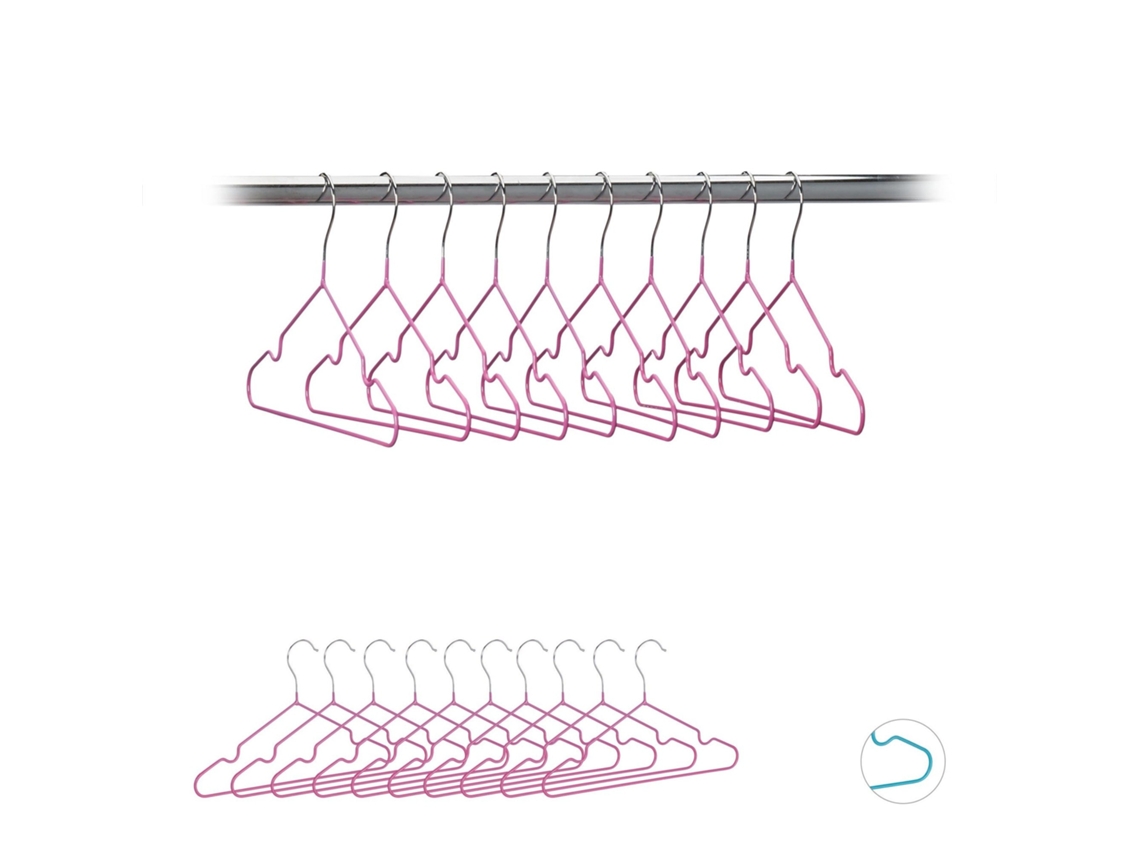 Conjunto 20 Cabides Infantis Com Revestimento Pvc
