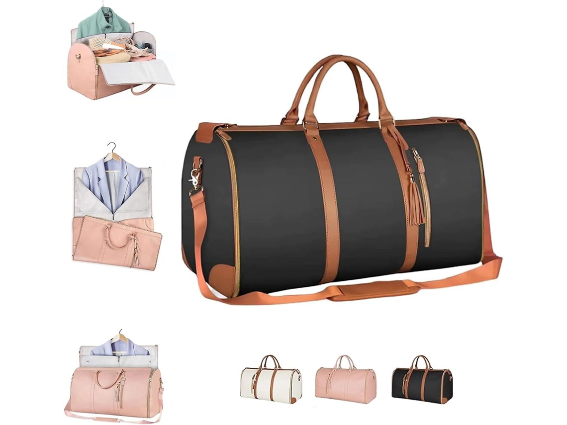 Bolsa de Ginástica AQUAFORGE de couro PU, com compartimento para sapatos, grande
