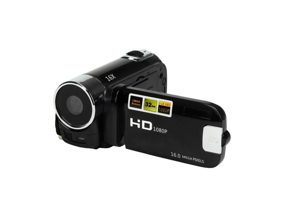 Filmadora Hd 1080p 16mp Zoom 16x Lcd Portátil para Família Viagem Vermelha STELASPLEN