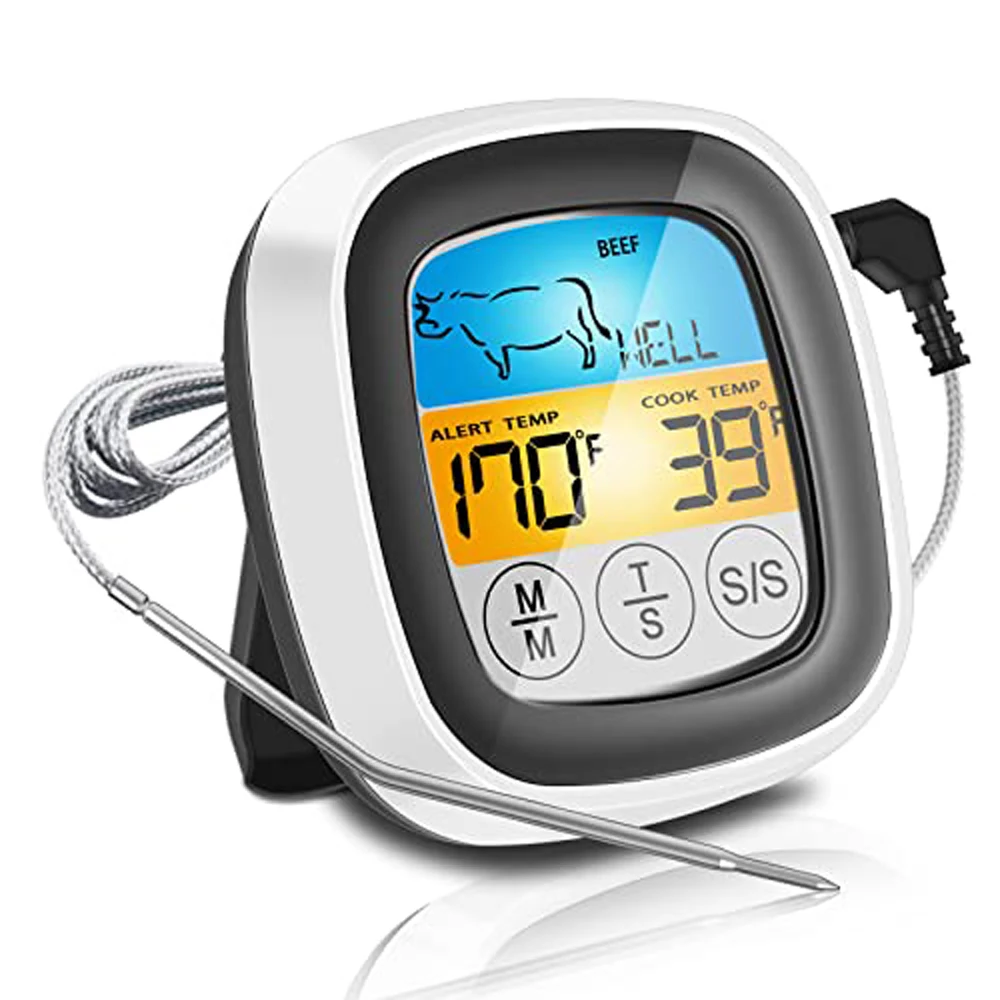 Termômetro De Cozinha Digital, Medidor Temperatura Do Forno, Termômetros Carne Em Aço Inoxidável. Aquaforge