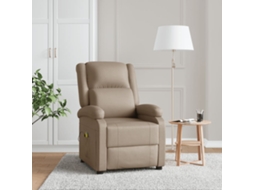 Vidaxl Cadeira De Massagens Couro Artificial Cappuccino