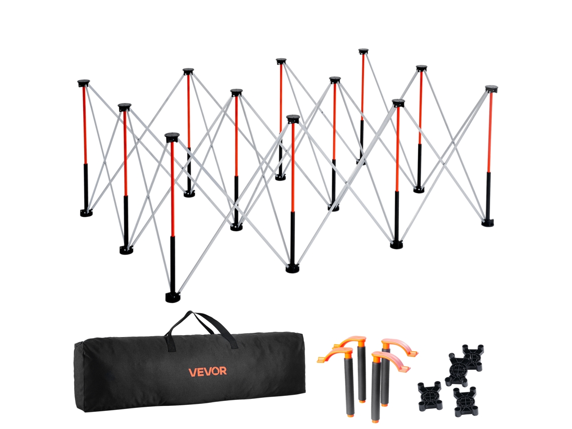Suporte De Trabalho Dobrável Portátil Vevor 1865 X 1261 X 733 Mm Carga De 2041 Kg