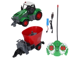 Mali trator de Controle Remoto 4 Canais Simulação Alta Veículo Agrícola Brinquedo Indoor Outdoor