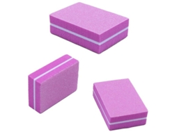 Bloco De Buffer De Unhas 100/180 Graus - Lado Duplo - 50 Unidades - Rosa - Alta Elasticidade Eva - Resultados Profissionais Em Casa - Aparelho De Unha
