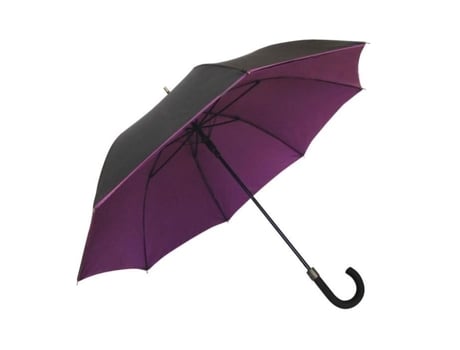 Guarda-Chuva Resistente de Mulher SMATI Vento Abertura Varetas Poliéster Preto (85 cm)
