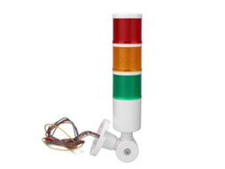 Luz de Alarme Industrial Três Cores 24v com Buzzer