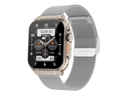 Smart Watch SHAH ARPAN A70 Bluetooth Call Health Monitor Aço Prateado