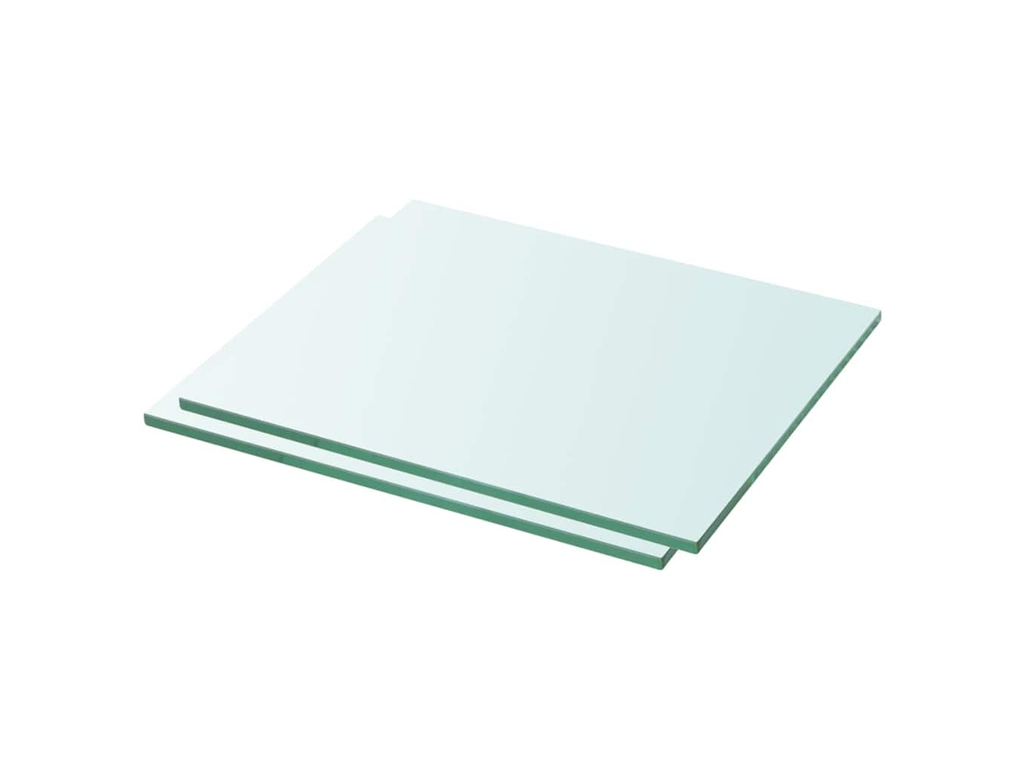 Vidaxl Prateleiras 2 Pcs 30x20 Cm Vidro Transparente