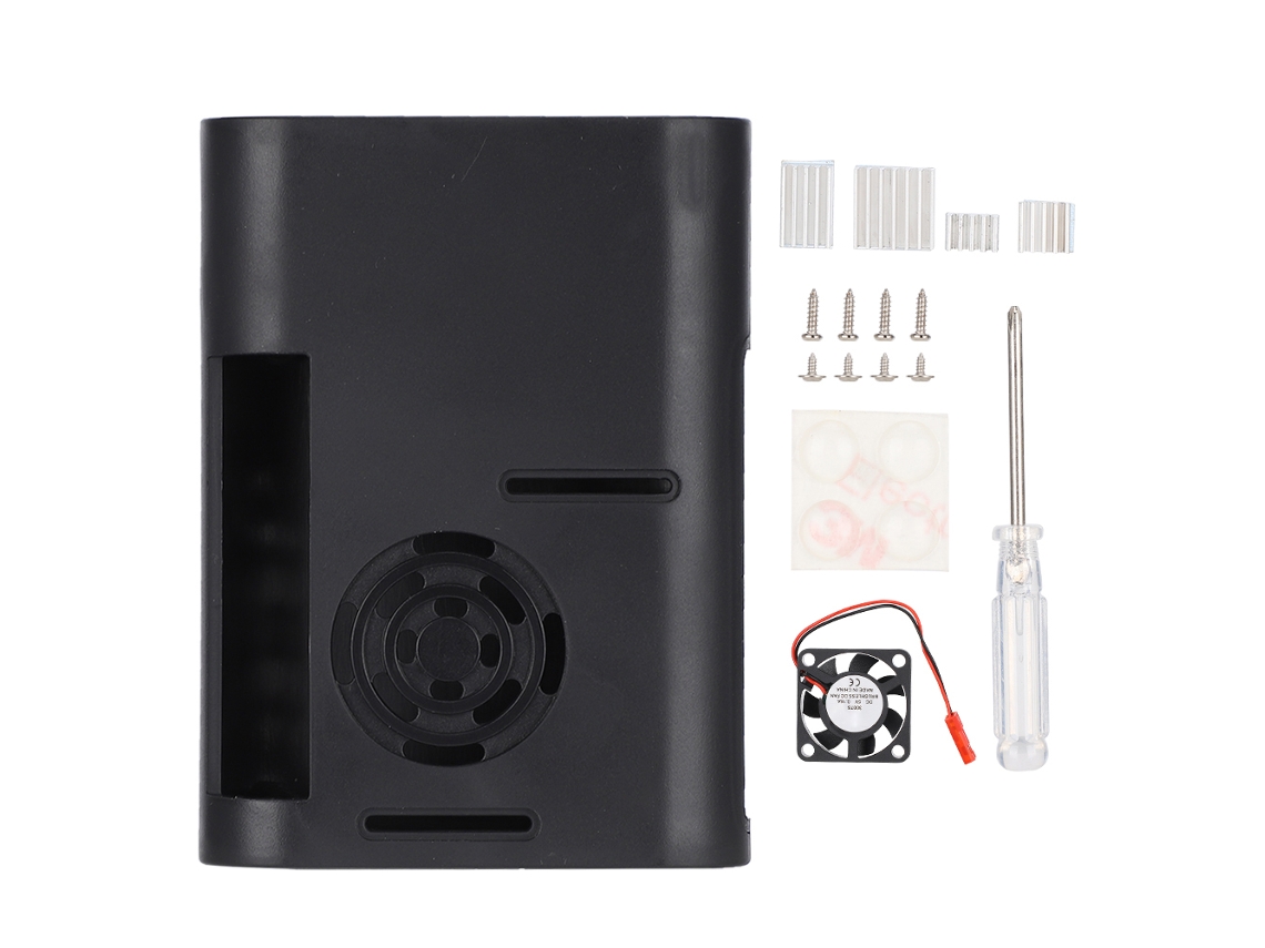 Capa Preta Abs LAXISCREED para Pi 4 B