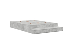 Estrado de Cama com Arrumação e Gaveta Cinzento 150 cm MAISON EXCLUSIVE
