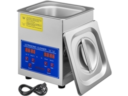 Limpador Ultrassônico VEVOR 18 X 16 5 X 21 2 Cm Aquecedor Temporizador 60 W (Outlet Grade A)