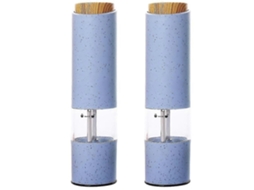 Conjunto de Moedor Especiarias Elétrico, com Ajustável e Design Anti derrame GOKOCO
