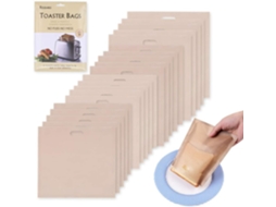 Pacote Com 20 Sacos Reutilizáveis​​ Para Torradas, Antiaderentes E Laváveis, Em Teflon, Em 4 Tamanhos Diferentes, Ideais Para Torradas, Sanduíches