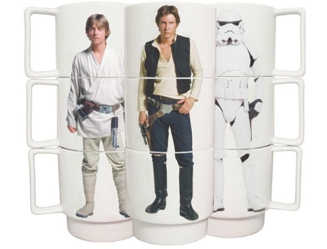 Conjunto de Canecas JUEGUETRONICA Star Wars Stormtrooper, Luke e Han Solo