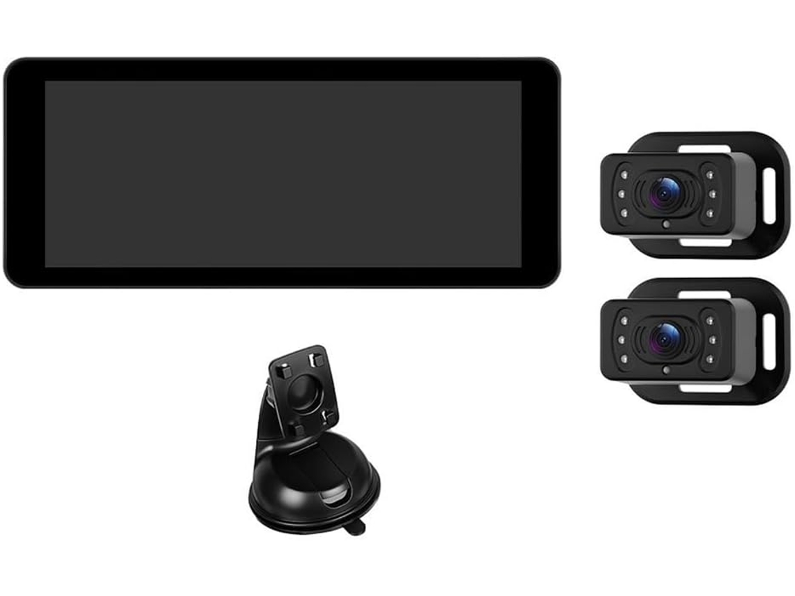 Câmera Veicular Hd 720p 2kids, Tela Ips de 6,86 Polegadas com Autofoco e Lente Dupla. SFUSHOS