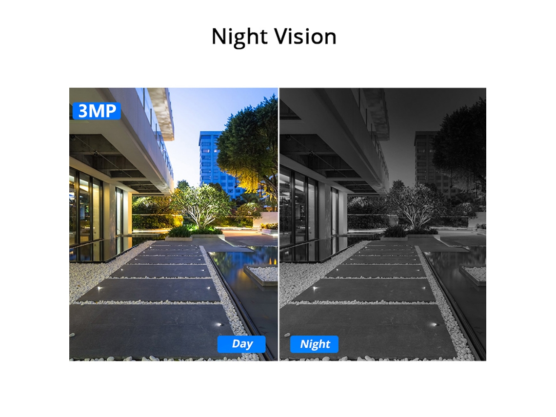 2026 câmera Ip Wifi 1080p 3mp Hd Sem Fio para Segurança Residencial