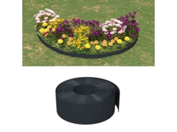 Vidaxl Bordas De Jardim 2 Pcs 10 M 20 Cm Polietileno Preto