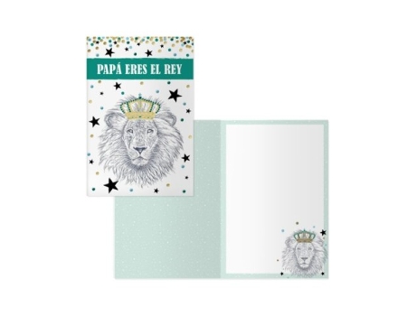 Livro Pack 6 Tarjetas Felicitación. Modelo Día Padre-rey León De Desconocido (espanhol)
