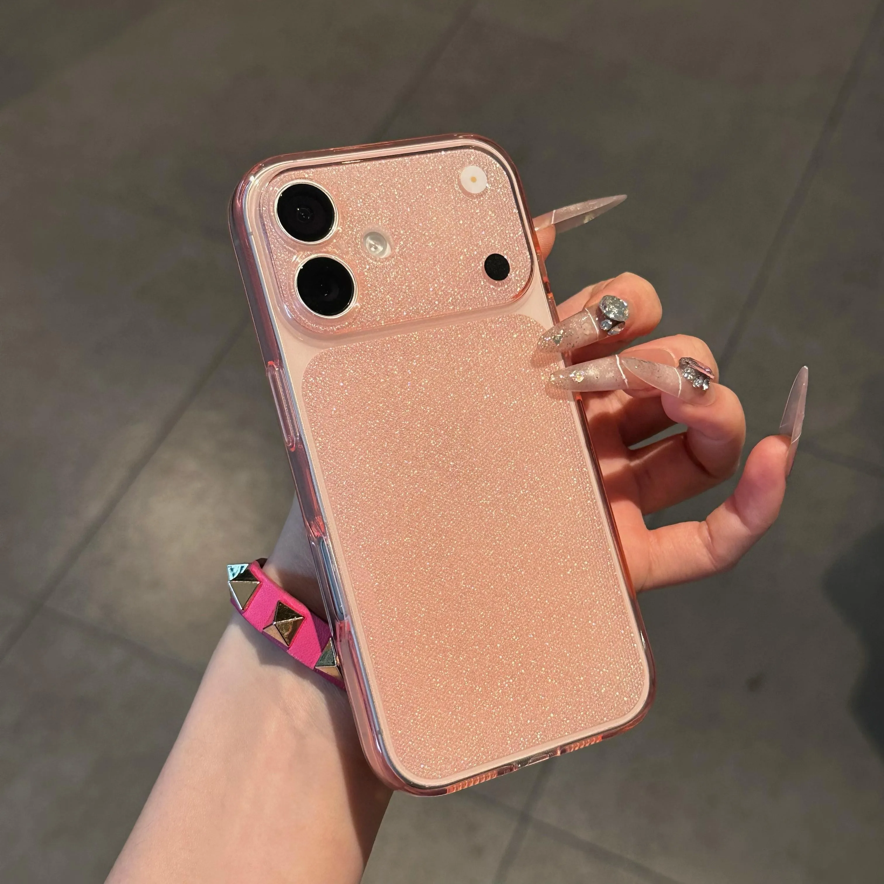 Capa De Celular Em Tpu De Silicone Macio E Brilhante (rosa Para Iphone 13), Resistente A Impactos, Transparente E Ultrafina.