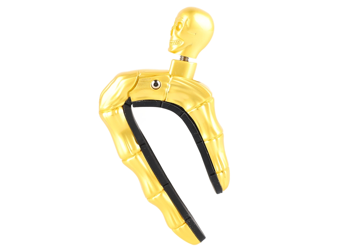Capotraste De Metal Em Formato De Caveira, Dourado, Para Guitarra Acústica, Elétrica, Clássica E Ukulele. Aquaforge