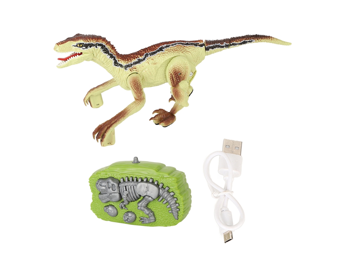 Brinquedo Dinossauro Controle Remoto Luz e Som BUSINESS