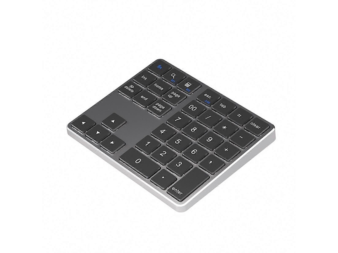 Teclado Numérico Sem Fio Bluetooth Duplo De 2,4 Ghz, Teclado Digital K35, Teclado Numérico Recarregável De 300 Mah, Cinza Ly Ebike