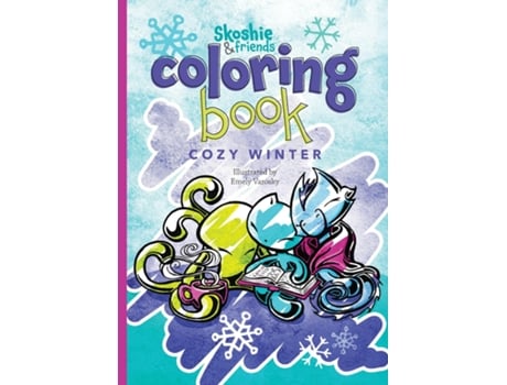 Livro Skoshie amp Friends Coloring Book Cozy Winter de Emely Varosky (Inglês)