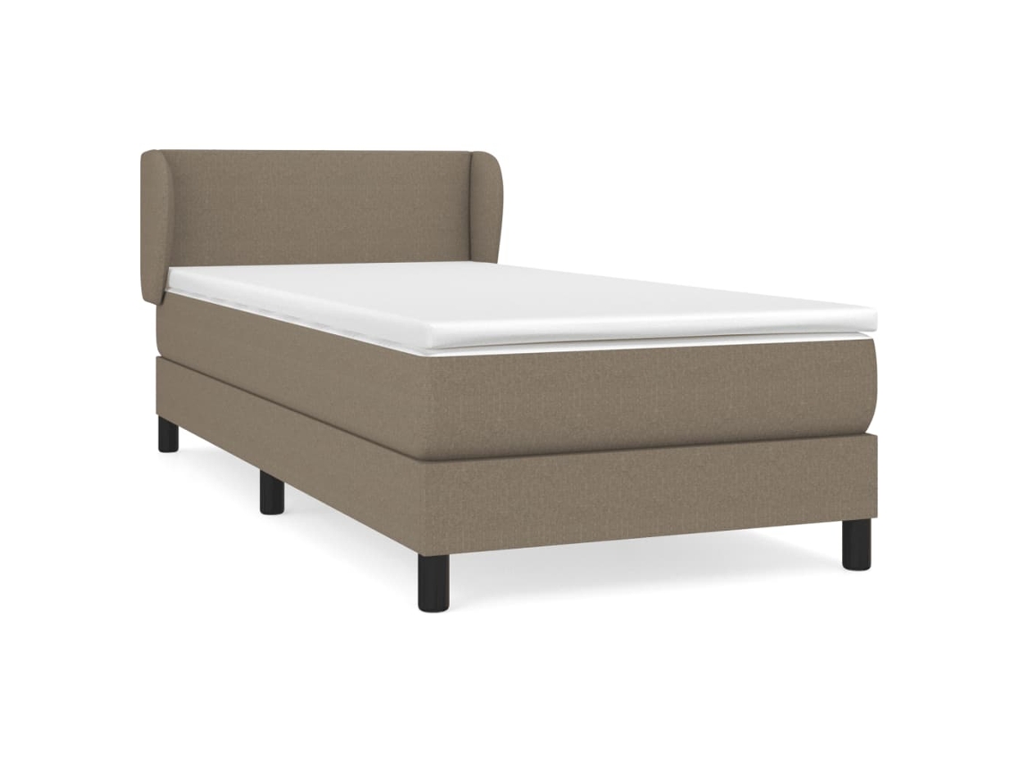 Cama com Molas/Colchão Tecido Castanho Acinzentado MAISON EXCLUSIVE (80x200 cm)