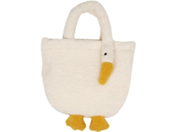 Bolsa De Pelúcia Bege Para Mulheres E Meninas, Leve, Com Capacidade Adequada E Design Fofo E Elegante.