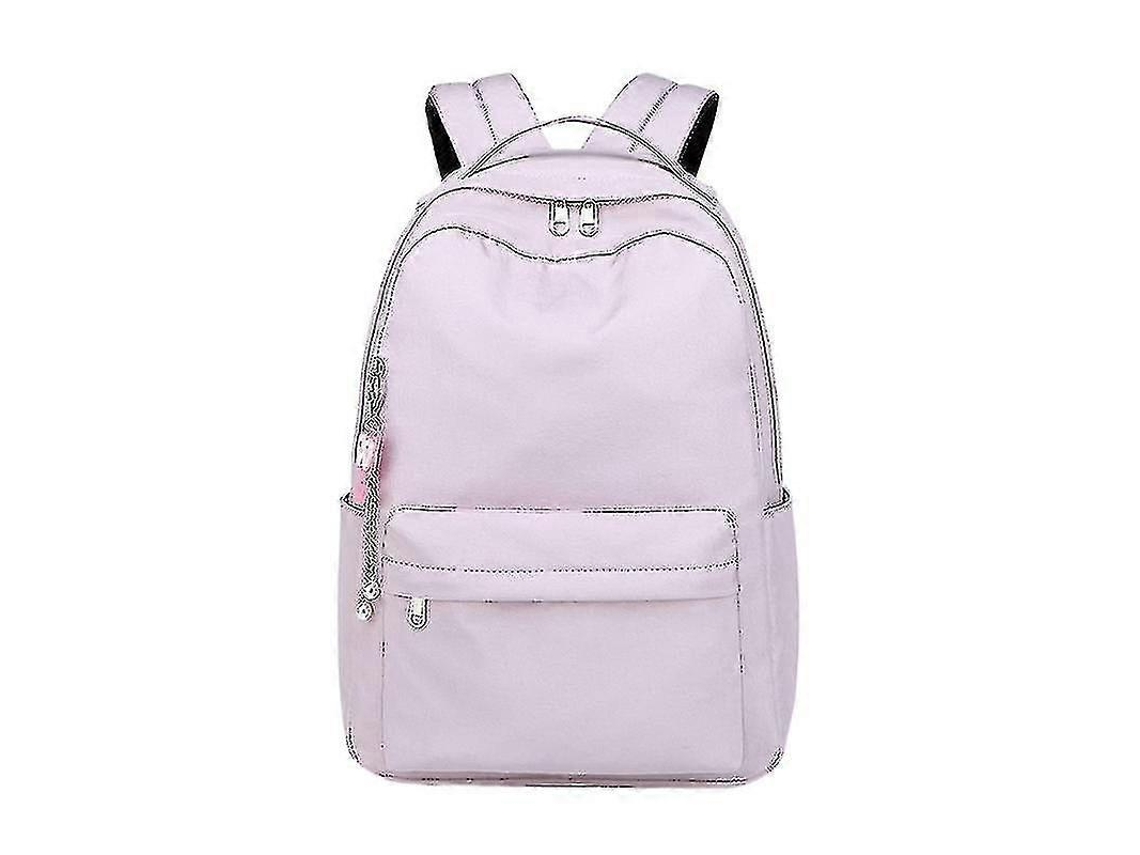 Mochila Para Estudante Do Ensino Médio, Cor Lisa, Grande Capacidade . Olysi Shop (roxa)